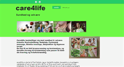 Desktop Screenshot of care4life.dk